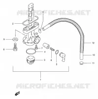 ROBINET D'ESSENCE pour Suzuki TS-ER 125 1998