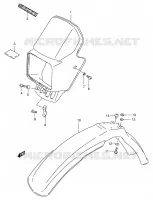 SUPPORT   CARENAGES DE PHARE pour Suzuki TS-ER 125 1998