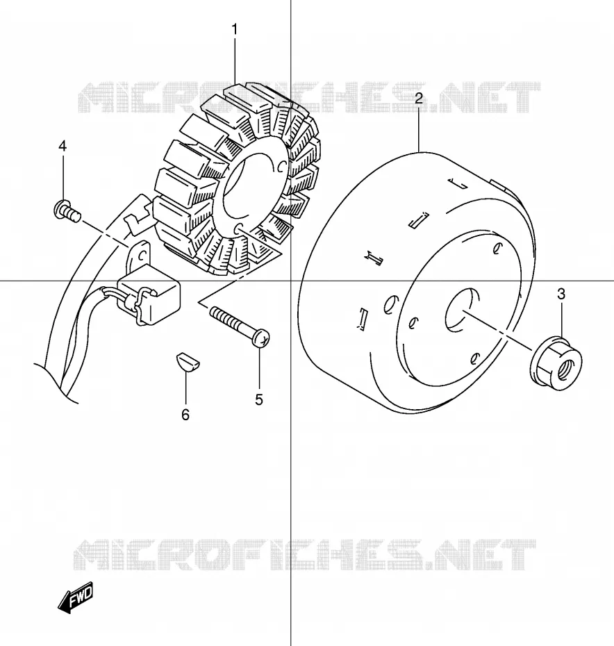 ALLUMAGE ROTOR - STATOR Suzuki SCOOTER 150 EPICURO 1999  UC150X(E34)