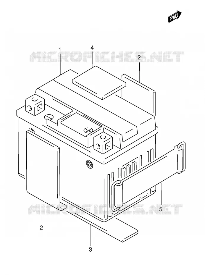 BATTERIE Suzuki MOTO 185 TS-ER 2000  TS185ERY(E1)