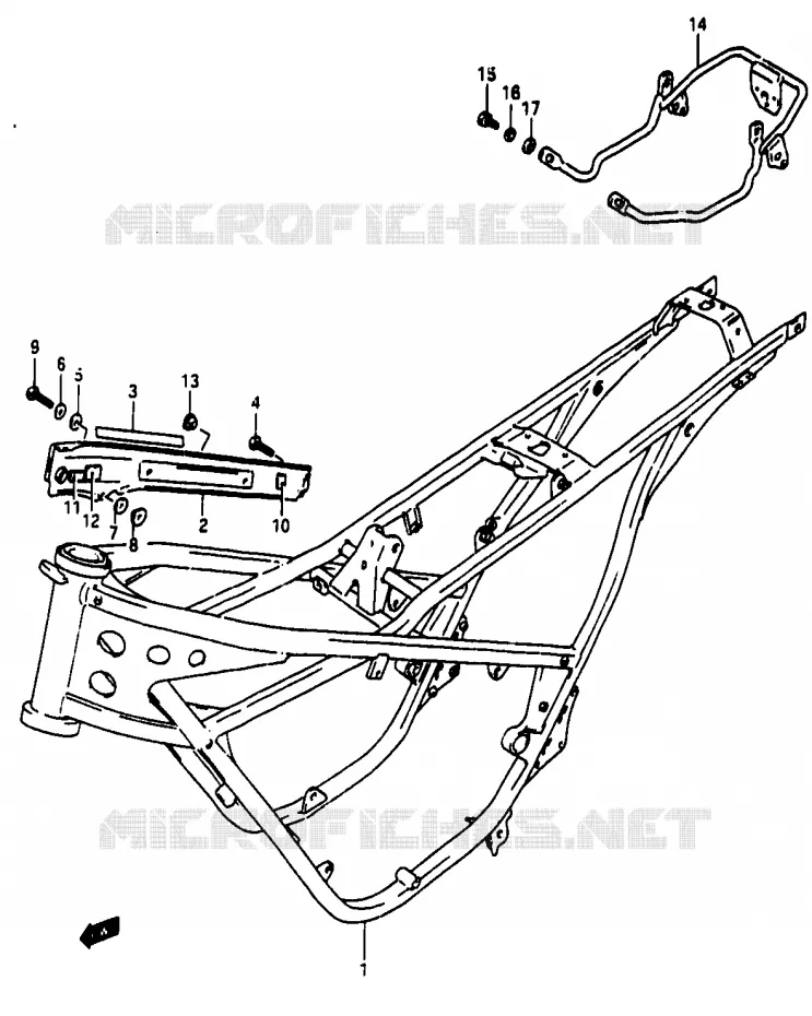 CADRE Suzuki MOTO 50 Autres-modeles 1994  TV50R(M/R)