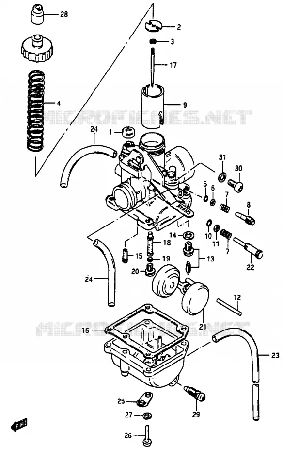 CARBURATEUR Suzuki MOTO 50 Autres-modeles 1994  TV50R(M/R)
