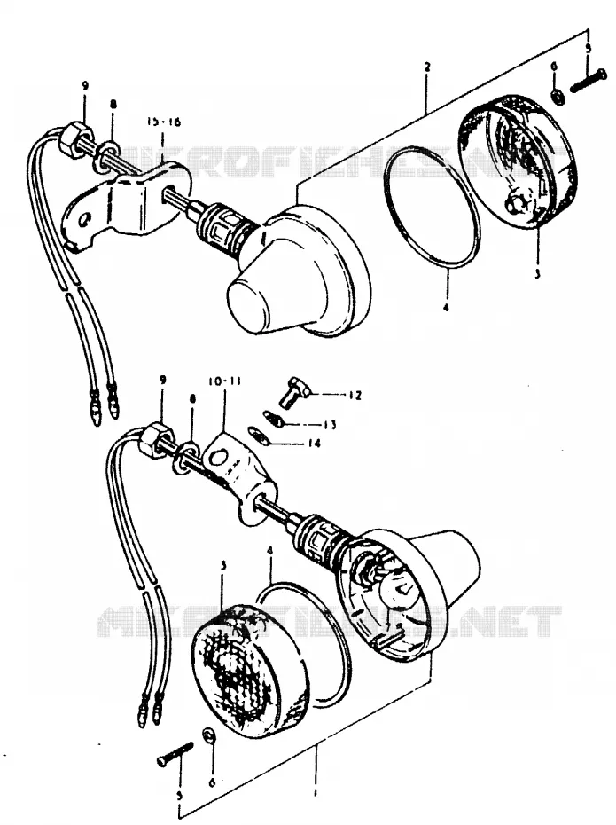 CLIGNOTANTS Suzuki MOTO 125 TS-ER 1992  TS125ERN