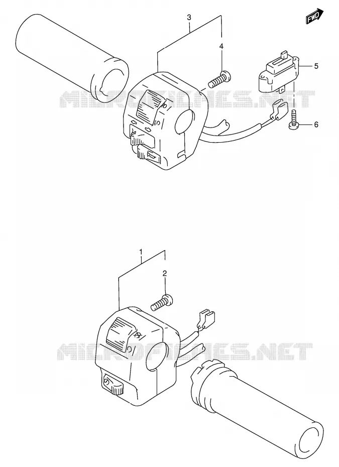 COMMODOS (MODELE S/T/V) Suzuki MOTO 800 INTRUDER 1992  VS800GLN(E28)