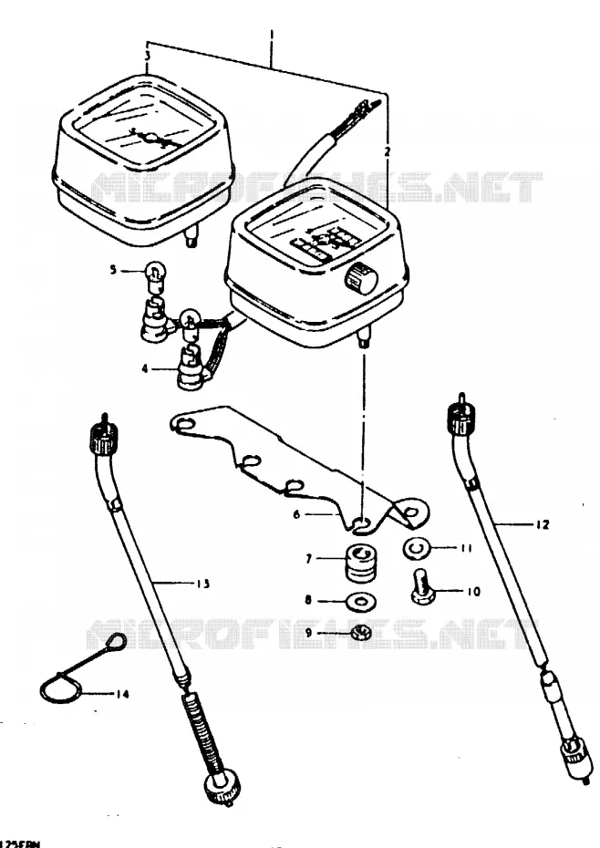 COMPTEUR Suzuki MOTO 125 TS-ER 1992  TS125ERN