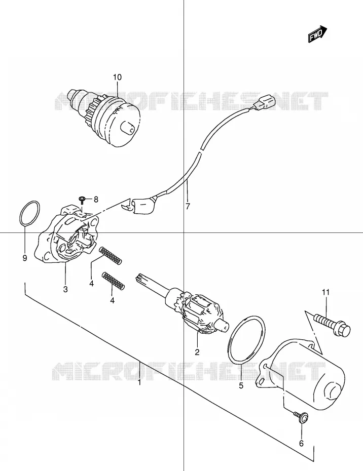 DEMARREUR Suzuki MOTO 50 STREET-MAGIC 2000  TR50SY(E2)
