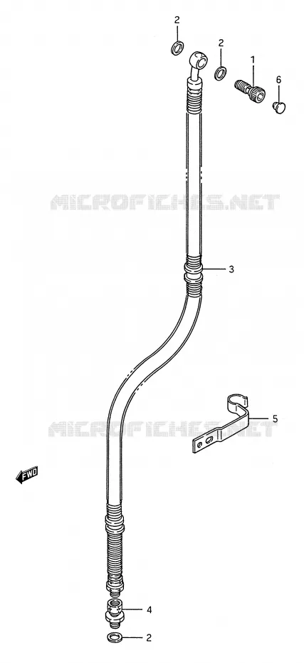 DURITE DE FREIN AVANT Suzuki MOTO 1400 INTRUDER 1987  VS1400GLPH(E28)