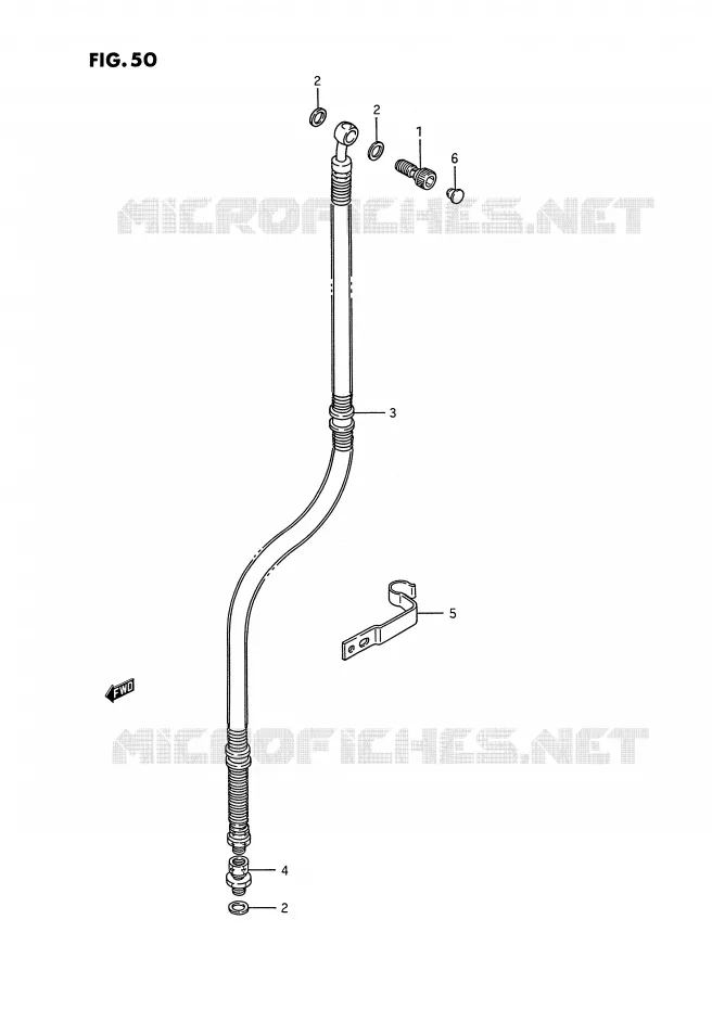 DURITE DE FREIN AVANT Suzuki MOTO 1400 INTRUDER 1990  VS1400GLPL(E2)