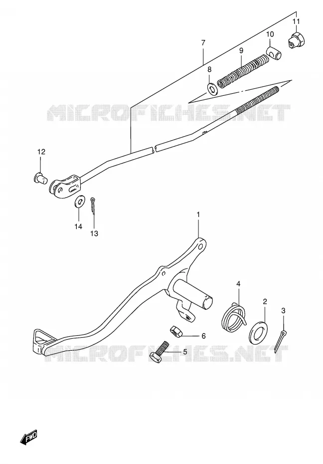 FREIN ARRIERE Suzuki MOTO 125 TS-ER 1994  TS125ERR(E1)