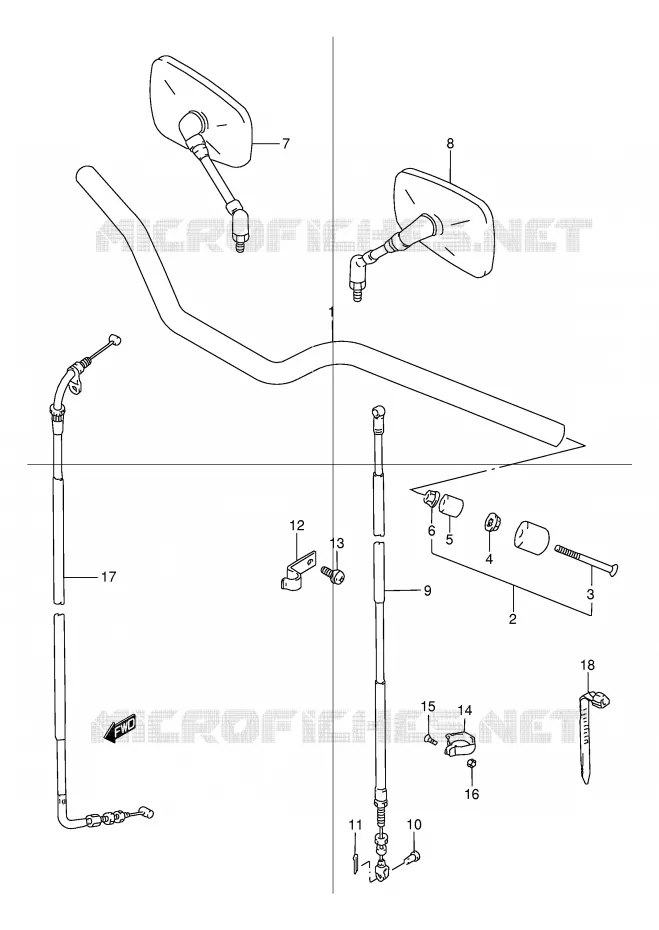 GUIDON Suzuki MOTO 125 TU 1999  TU125XTX(E2)