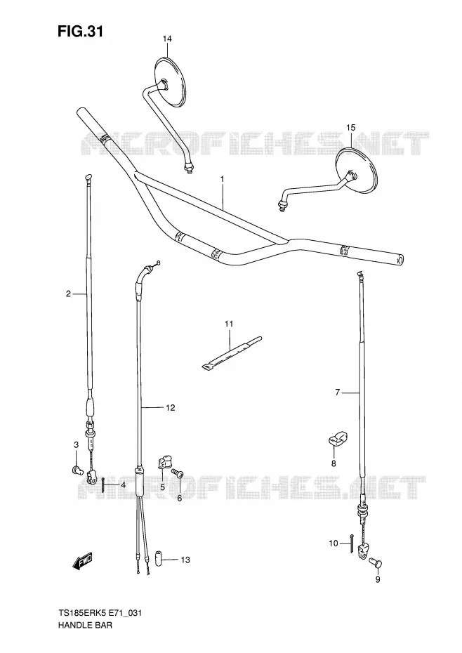GUIDON Suzuki MOTO 185 TS-ER 2005  TS185ERK5(E71)