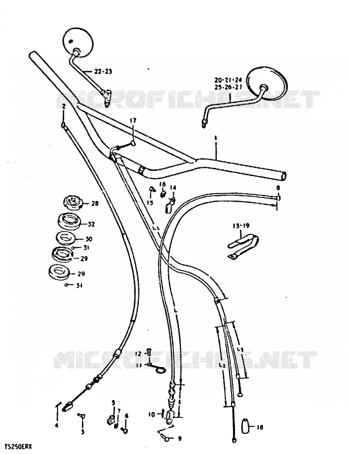 GUIDON Suzuki MOTO 250 TS-ER 1996  TS250ERT(T/X)