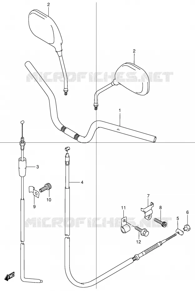 GUIDON Suzuki MOTO 50 STREET-MAGIC 1998  TR50SW(E2)
