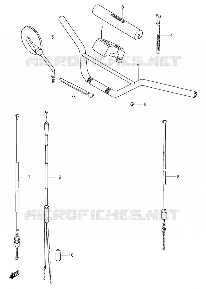 GUIDON Suzuki MOTO 50 TS-W 1995  TS50WS(E6)