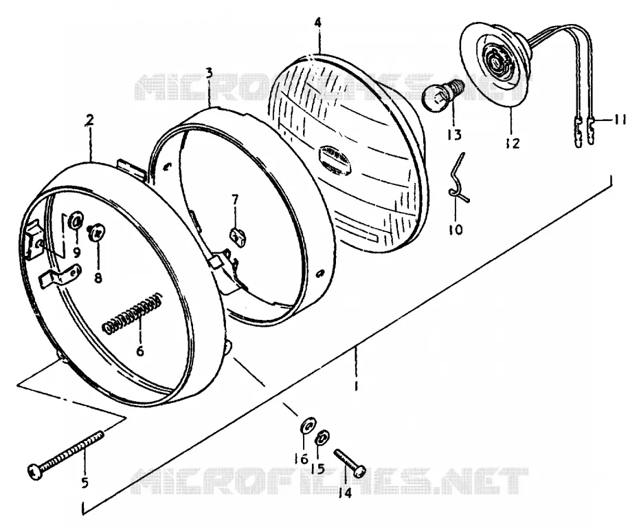 PHARE Suzuki MOTO 50 TS-ER 1983  TS50EERPTD(T)