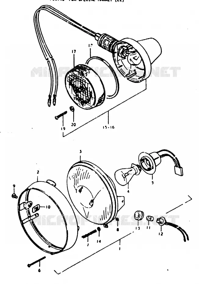 PIECES MARCHES SPECIAUX (E2) Suzuki MOTO 125 TS-ER 1992  TS125ERN