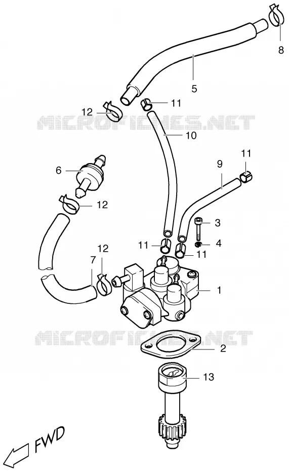 POMPE A HUILE Suzuki SCOOTER 50 ESTILETE 2000  UF50Y