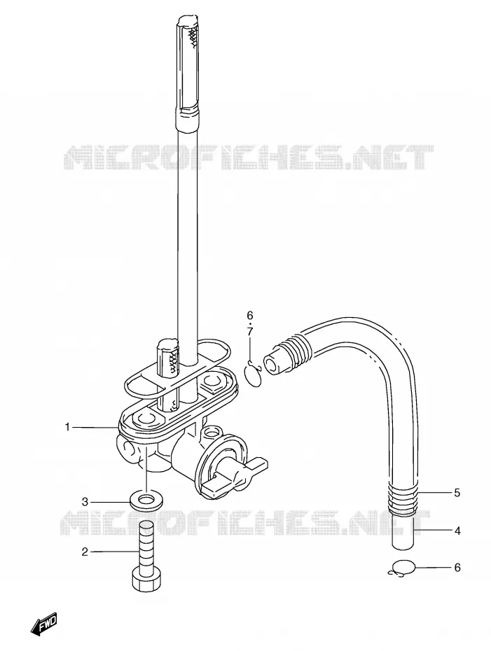 ROBINET D'ESSENCE Suzuki MOTO 125 TS-R 1994  TS125RR(E2)