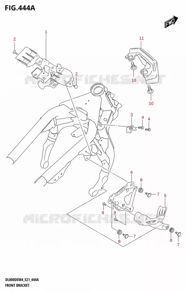 SUPPORT CARENAGE AVANT Suzuki MOTO 800 V-STROM 2024  DL800DERC M4 (E21)