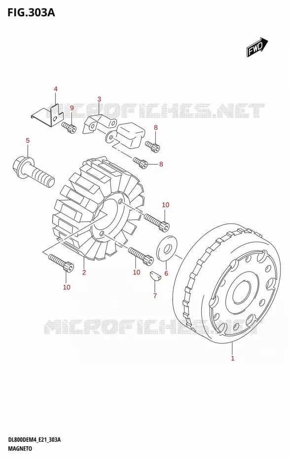 ALLUMAGE ROTOR - STATOR Suzuki MOTO 800 V-STROM 2024  DL800DEUC M4 (E21)