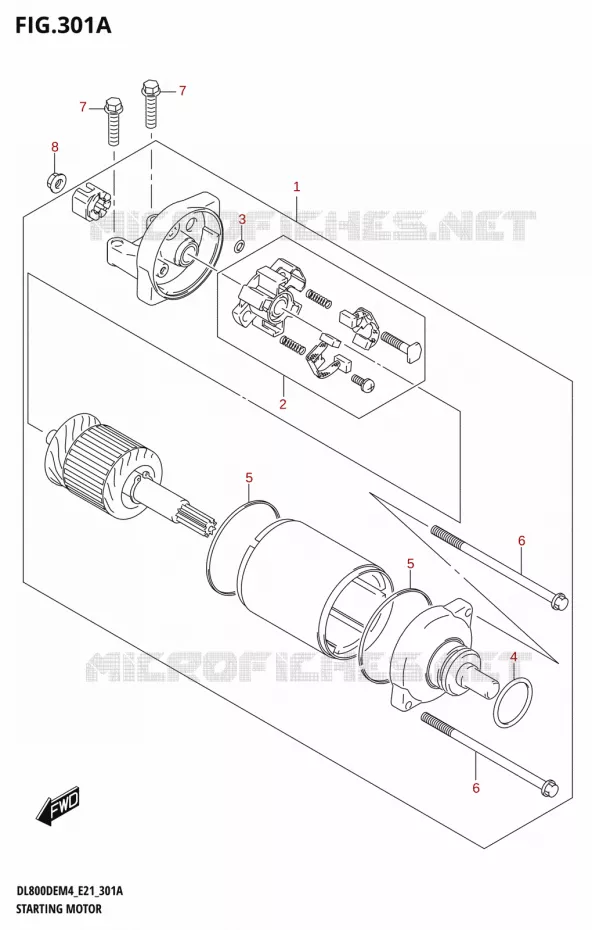 DEMARREUR Suzuki MOTO 800 V-STROM 2024  DL800DEUC M4 (E21)