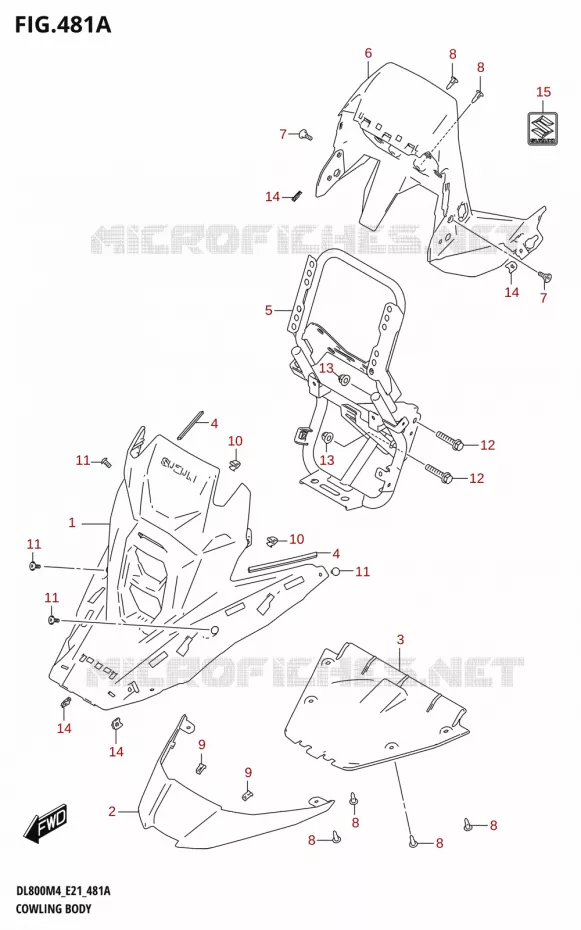 CARENAGES Suzuki MOTO 800 V-STROM 2024  DL800RQ M4 (E21)