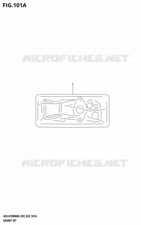 POCHETTE DE JOINTS Suzuki MOTO 1000 GSX-R 2024  GSX-R1000A M4 E03 E28 E33