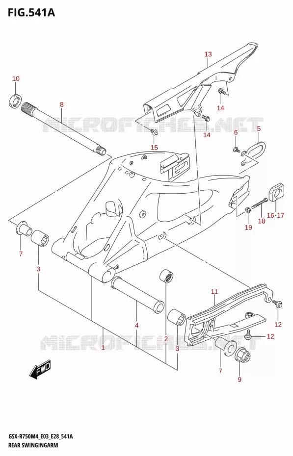BRAS OSCILLANT Suzuki MOTO 750 GSX-R 2024  GSX-R750 M4 (E03,E28,E33)