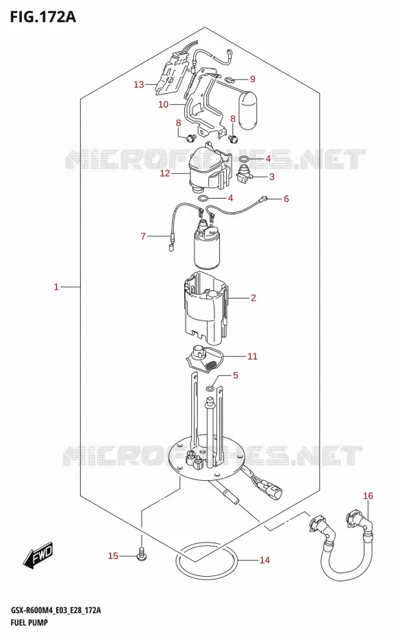 POMPE A ESSENCE Suzuki MOTO 600 GSX-R 2024  GSX-R600 M4 (E03,E28,E33)