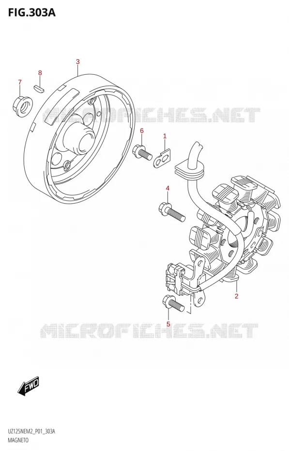 ALLUMAGE ROTOR - STATOR Suzuki SCOOTER 125 ACCESS 2022  UZ125NE M2 (E01)