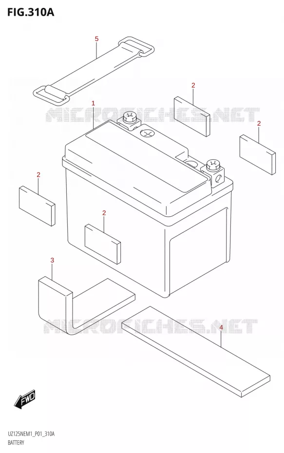 BATTERIE Suzuki SCOOTER 125 ACCESS 2023  UZ125NEY M3 (P19)