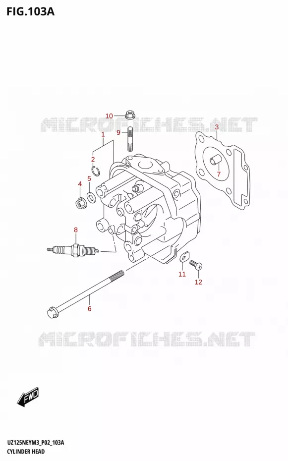 CULASSE Suzuki SCOOTER 125 ADDRESS 2023  UZ125NEY M3 (P19)