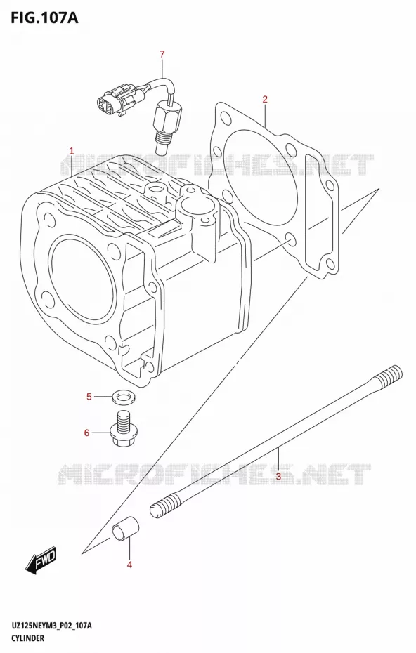 CYLINDRE Suzuki SCOOTER 125 ADDRESS 2023  UZ125NEY M3 (P19)