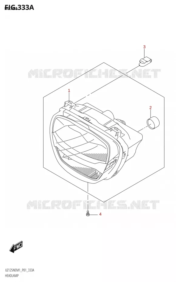 PHARE Suzuki SCOOTER 125 ADDRESS 2023  UZ125NEY M3 (P19)