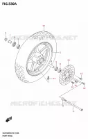 ROUE AVANT pour Suzuki AVENIS 125 2023