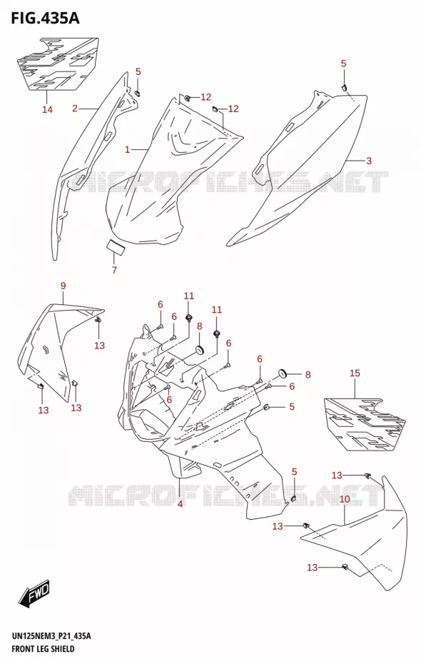CARENAGE AVANT Suzuki SCOOTER 125 AVENIS 2023  UN125NE M3 (P21)