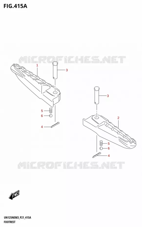 REPOSE PIEDS Suzuki SCOOTER 125 AVENIS 2023  UN125NE M3 (P21)