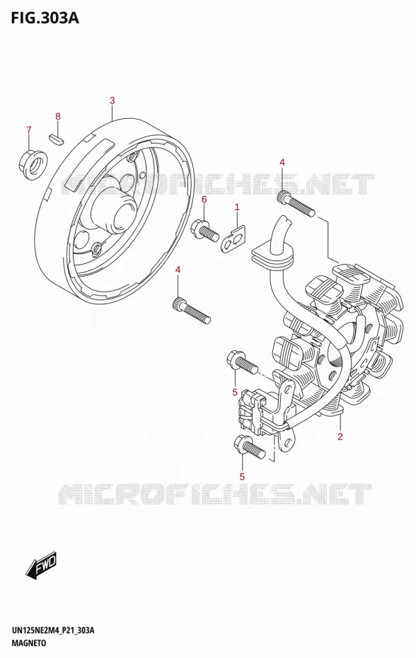 ALLUMAGE ROTOR - STATOR Suzuki SCOOTER 125 AVENIS 2024  UN125NE M4 (P21)