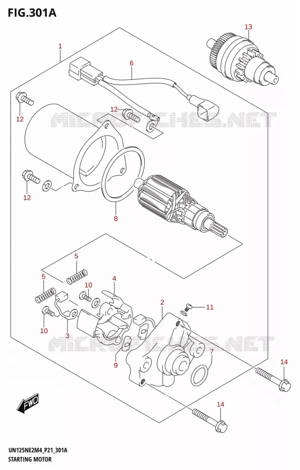 DEMARREUR Suzuki SCOOTER 125 AVENIS 2024  UN125NE M4 (P21)