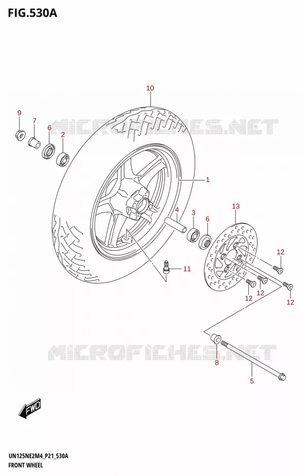 ROUE AVANT Suzuki SCOOTER 125 AVENIS 2024  UN125NE M4 (P21)