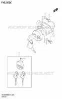 JEU DE SERRURES pour Suzuki BURGMAN 125 2023