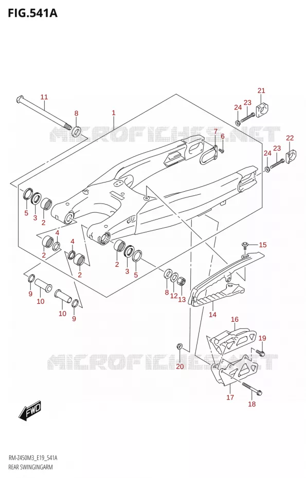 BRAS OSCILLANT Suzuki MOTO 450 RM-Z 2023  RM-Z450 M3 (E19)