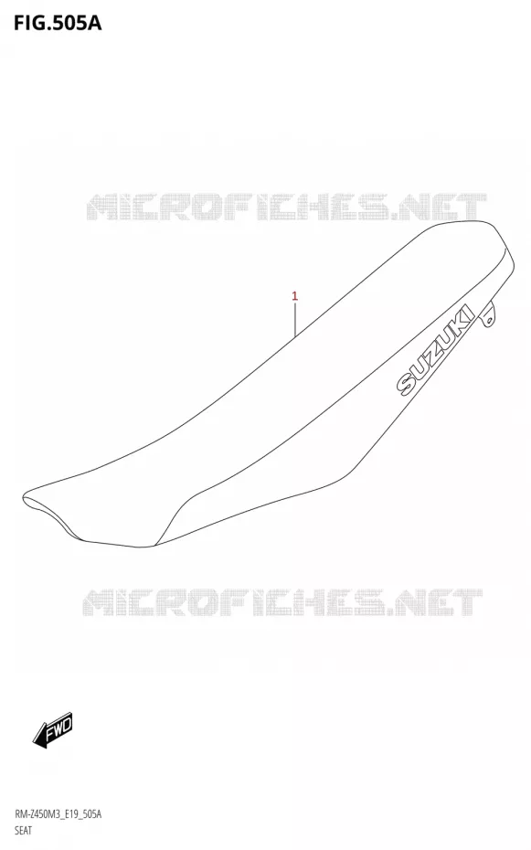 SELLE Suzuki MOTO 450 RM-Z 2023  RM-Z450 M3 (E19)