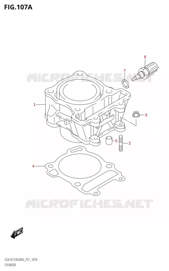 CYLINDRE Suzuki MOTO 125 GSX-R 2023  GSX-R125RLX M3 (P21)