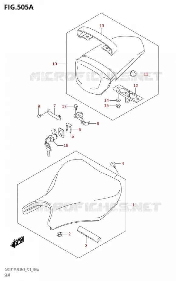 SELLE Suzuki MOTO 125 GSX-R 2023  GSX-R125RLX M3 (P21)