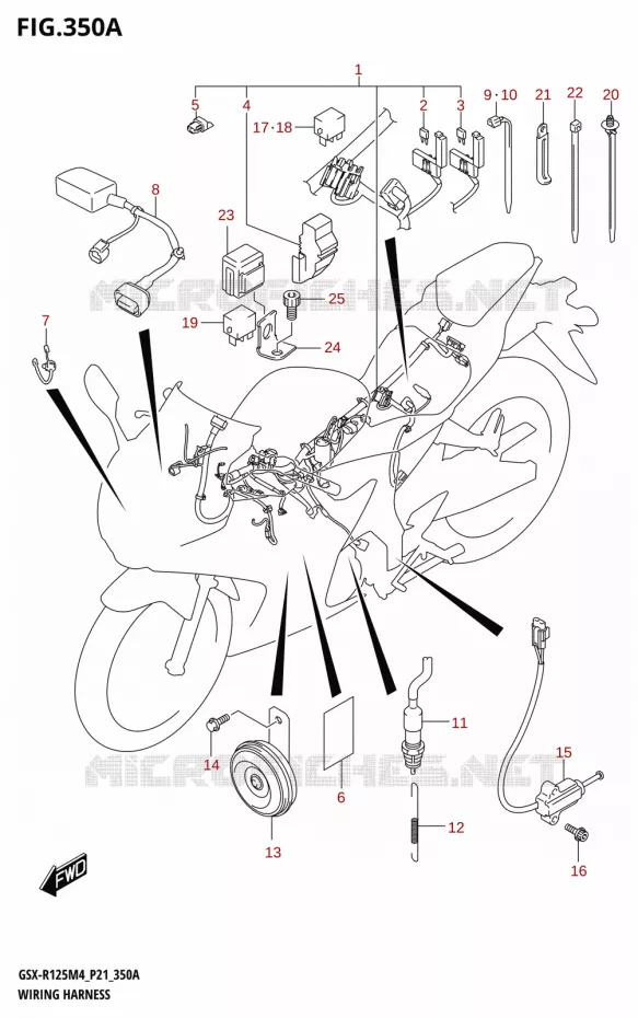 FAISCEAU ELECTRIQUE Suzuki MOTO 125 GSX-R 2024  GSX-R125RL 2024 M4 (P21)