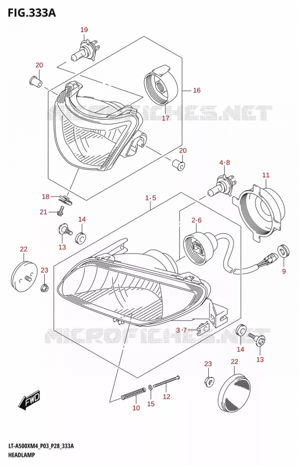 PHARE Suzuki QUAD 500 KINGQUAD 2024  LT-A500XM4 P03 2024 M4 (P03)