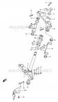 COLONNE DE DIRECTION pour Suzuki TS-ER 125 1998