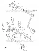 ENSEMBLE DE SELECTION DE VITESSES pour Suzuki TS-ER 125 1998
