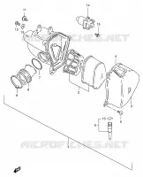 FILTRE A AIR pour Suzuki TS-ER 125 1998